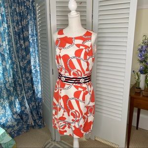 Nautical Open Back Lilly Pulitzer Shift Dress